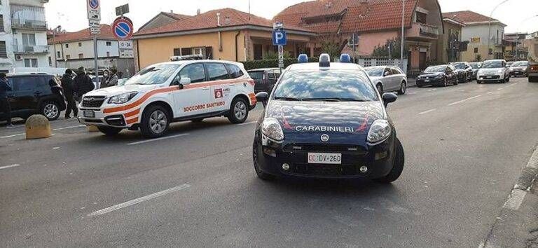Bollate, malore in bicicletta: 75enne cade e finisce in ospedale in codice rosso automedica Garbagnate e carabinieri senago 768x354