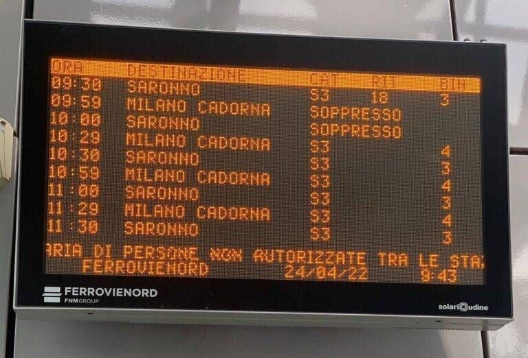 Capotreno accoltellato a Genova, domani sciopero, a rischio anche le linee Trenord Sciopero dei treni
