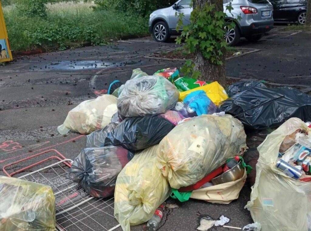 Caronno, vigili appostati in borghese per scovare chi non fa la differenziata rifiuti cimitero 1024x760