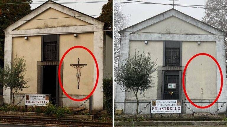 Paderno, sparito il crocefisso: chi l’ha portato via dal Pilastrello? pilastrello furto croce 768x432