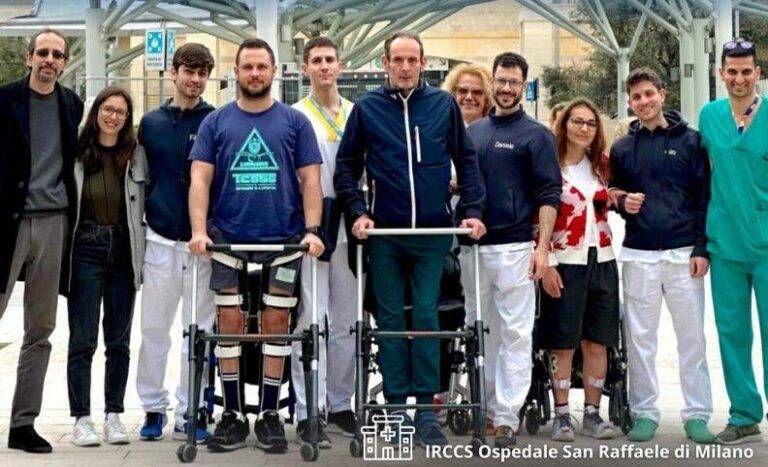 Due pazienti con lesione spinale tornano a camminare grazie a uno studio del San Raffaele pazienti midollo spinale san raffaele