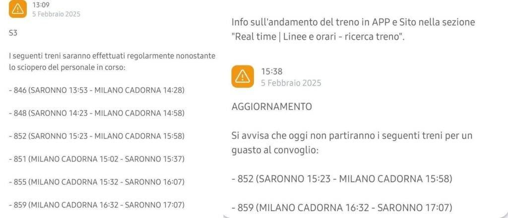 Trenord disastrosa con lo sciopero, anche i treni “garantiti” si fermano per guasto trenord ritardi cancellazioni