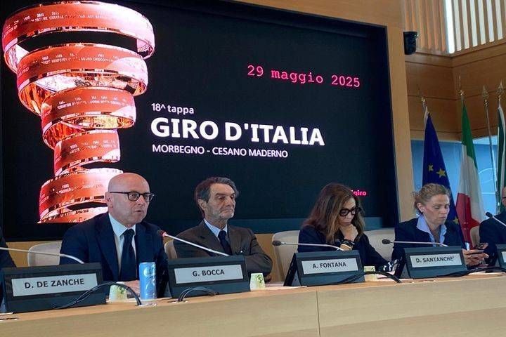 Giro d’Italia, presentazione in Regione per la tappa che attraversa la Lombardia con arrivo a Cesano Maderno giro italia cesano
