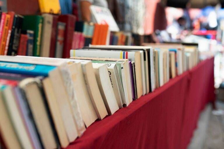 Eventi week-end: “Libri in corte” a Garbagnate e “Camera d’aria”, festival di teatro di strada ad Arese disposizione di libri scaled 1 768x513