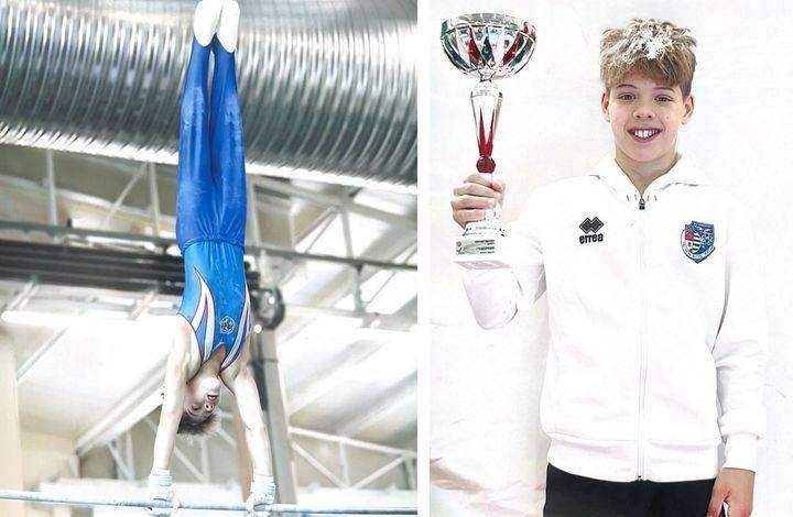 Giona Canzi, di Cesate, è campione italiano di ginnastica per il terzo anno giona canzi