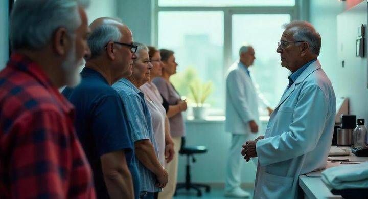 La guerra dei poveri per il medico anziani medico