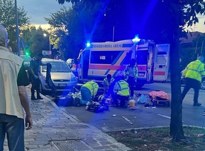 Bollate, gravissimo incidente sulla vecchia Varesina, codice rosso Bollate incidente Varesina