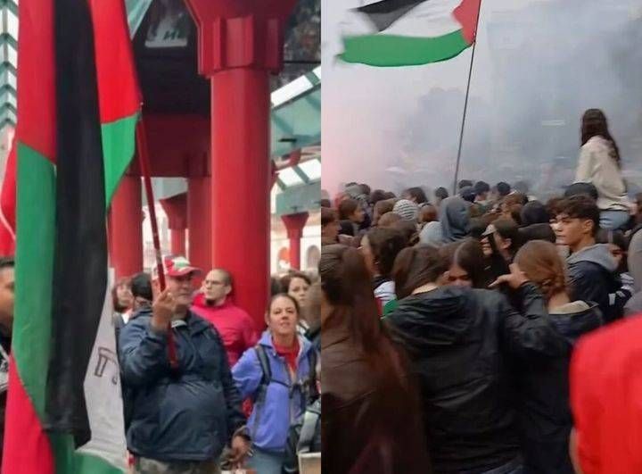 Sciopero e manifestazione per Gaza: Milano si mobilita nonostante il maltempo Milano Gaza