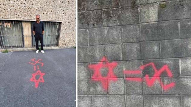 Svastiche equiparate alla stella di David: è di Limbiate l’egiziano denunciato, sue anche quelle di Ceriano? Svastica Stella David