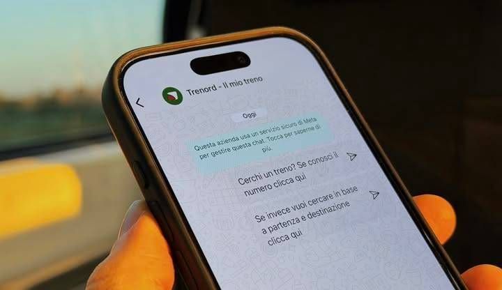Trenord su WhatsApp, con “Il mio treno”, nuovo servizio di infomobilità via chat il mio treno whatsapp