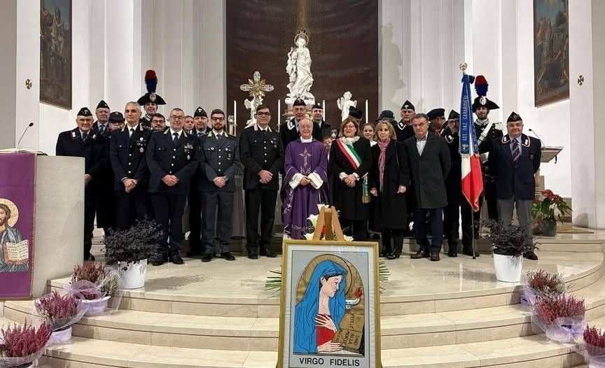 Paderno Dugnano anticipa la celebrazione della Virgo Fidelis con i carabinieri carabinieri virgo fidelis paderno