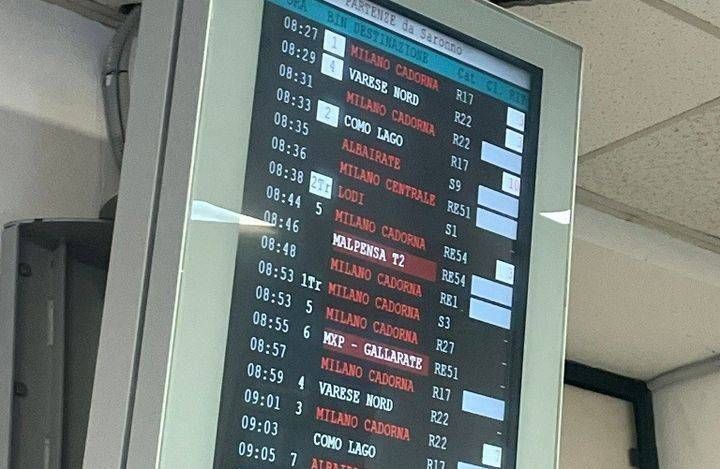 Sciopero Trenord, i treni soppressi a Saronno Sciopero trenord saronno