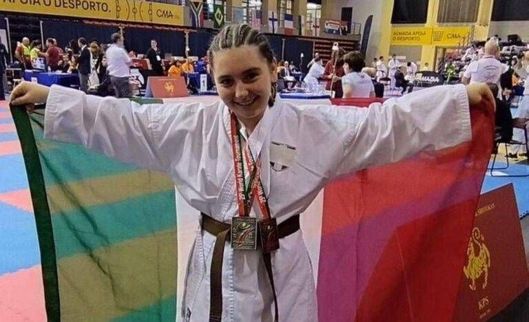 Emma, da Baranzate ai Mondiali di karate in Lituania, dopo le medaglie in Portogallo Emma Baranzate