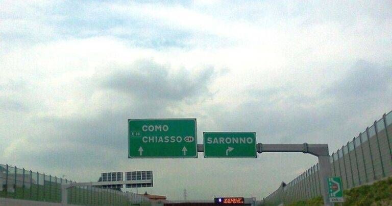 A9 chiusa Lomazzo Saronno