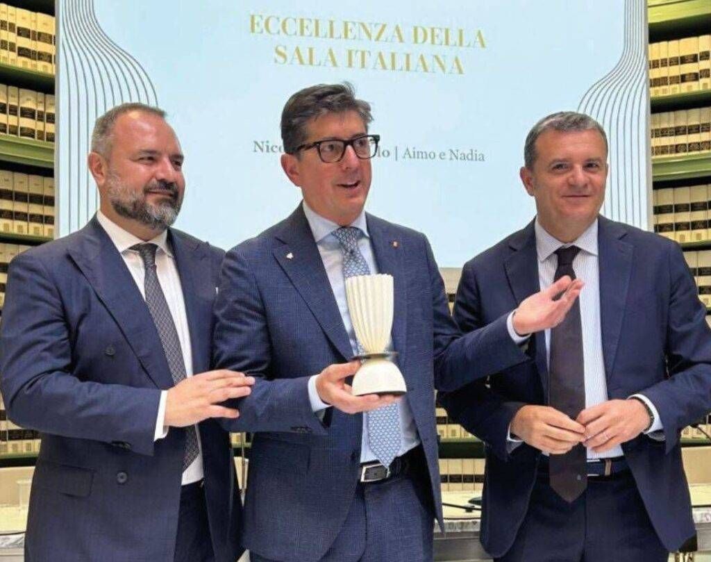 Garbagnate, il maître di sala Nicola Dell’Agnolo premiato al Senato Garbagnate maître Nicola premiato Senato