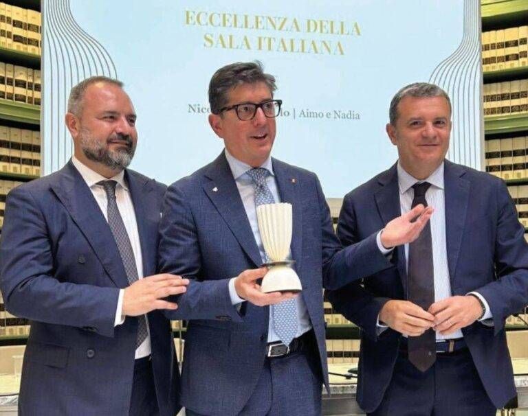 Garbagnate, il maître di sala Nicola Dell’Agnolo premiato al Senato Garbagnate maître Nicola premiato Senato