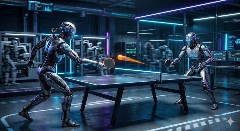 I robot che vincono Ping Pong Robot