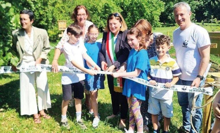 Paderno, inaugurata l’aula natura del Wwf alla Manzoni Paderno aula natura Wwf