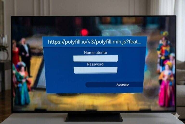 Smart tv Samsung e quella richiesta di nome utente e password per Polyfill Samsung Polyfill