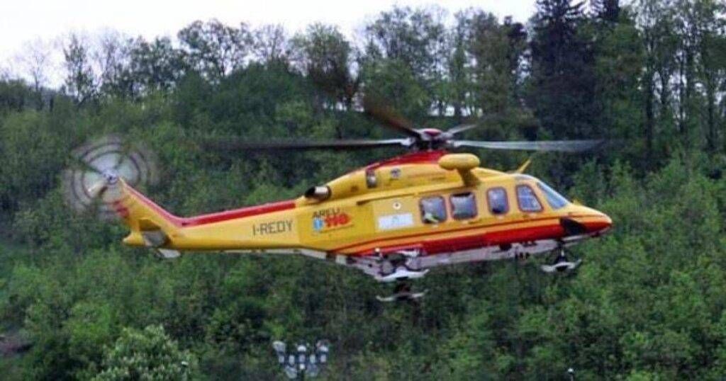 Elicottero a Misinto, 4 feriti in un incidente stradale Misinto feriti elisoccorso