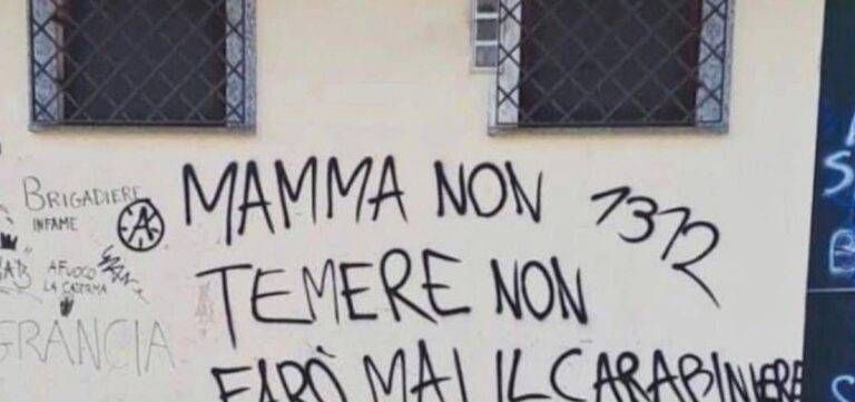 Lainate scritte carabinieri