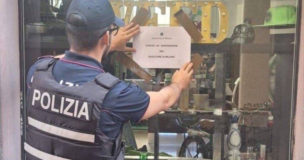 Milano, chiuso per 7 giorni il Cannabis Store Amsterdam: sequestrati 94 grammi di infiorescenze Milano Cannabis Store