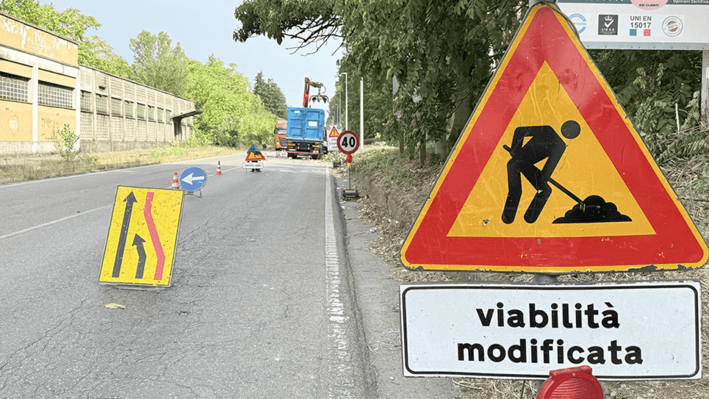 Milano-Limbiate, primo cantiere a Paderno: restringimenti sulla Statale dei Giovi metrotramvia lavori paderno 1024x576