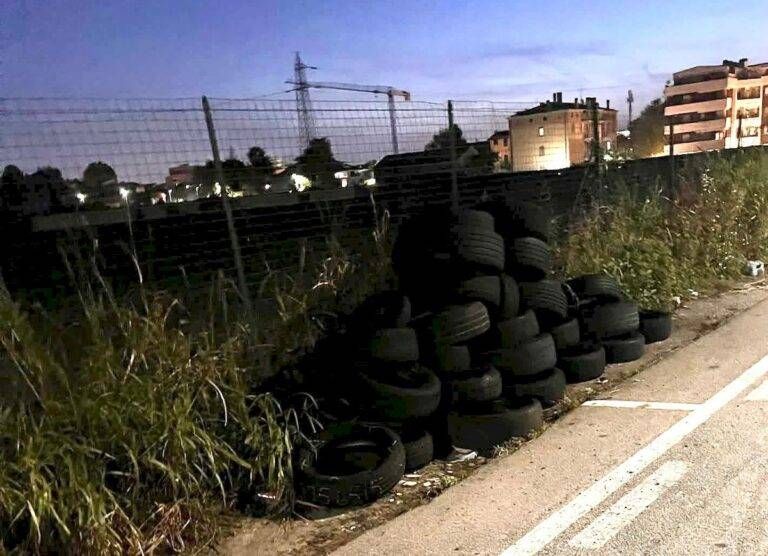 Cormano, gomme abbandonate in città, beccato e denunciato, via la patente e mezzo sequestrato gomme cormano