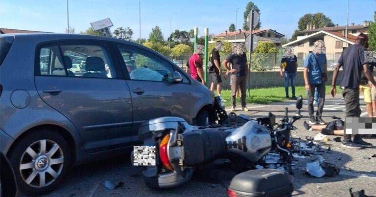 Incidente a Caronno Pertusella, morto motociclista di Cogliate Caronno Pertusella incidente