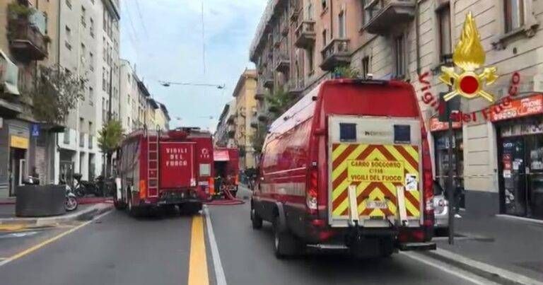 Incendio laboratorio Milano