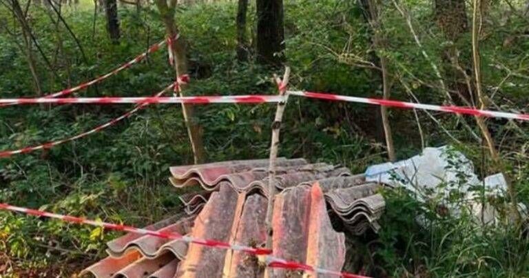 Cogliate, rifiuti con amianto abbandonati e rimossi dai volontari Cogliate rifiuti rimossi