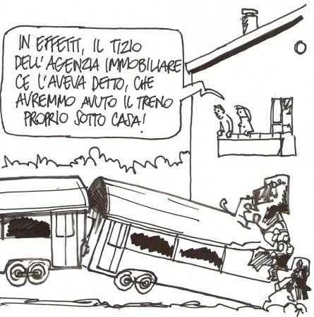 Treno deraglia ed entra in casa puma130125