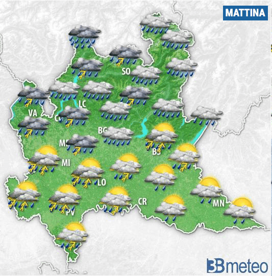 Inizio di settimana col maltempo: temporali (e grandine) in arrivo meteo oggi