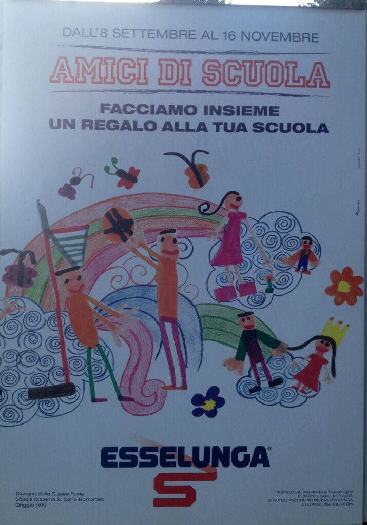 I piccoli dell’asilo di Origgio firmano la nuova pubblicità di Esselunga esselunga 715x1024