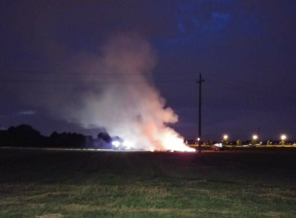 Un altro incendio nella notte, a Cusano bruciano alcune rotoballe IMG 5859 1024x756