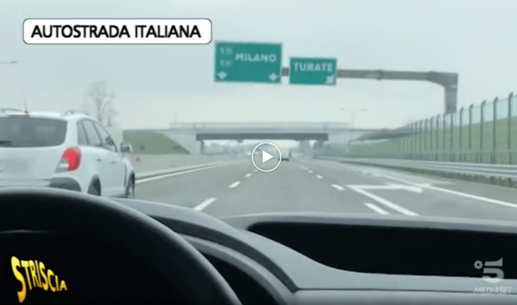 Automobilisti svizzeri in Italia, Striscia la Notizia in A9 tra Saronno e Turate svizzeri A9 saronno turate 1024x605