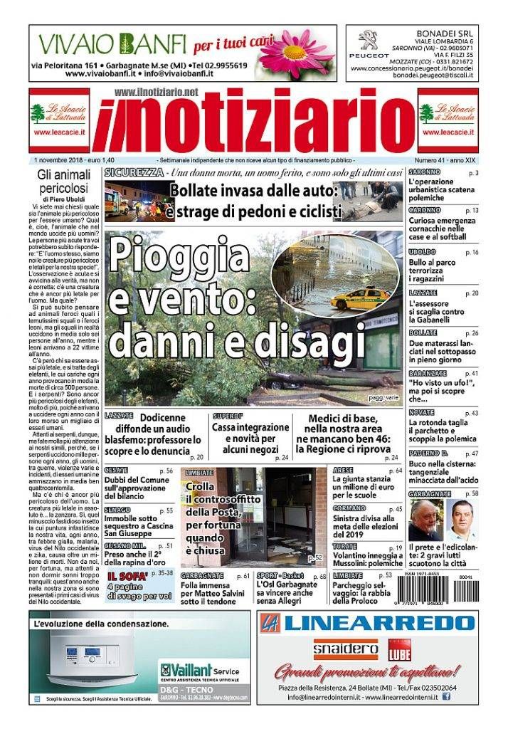 prima pagina notiziario