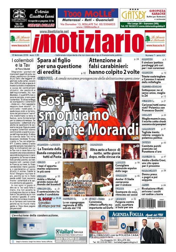 prima pagina Notiziario
