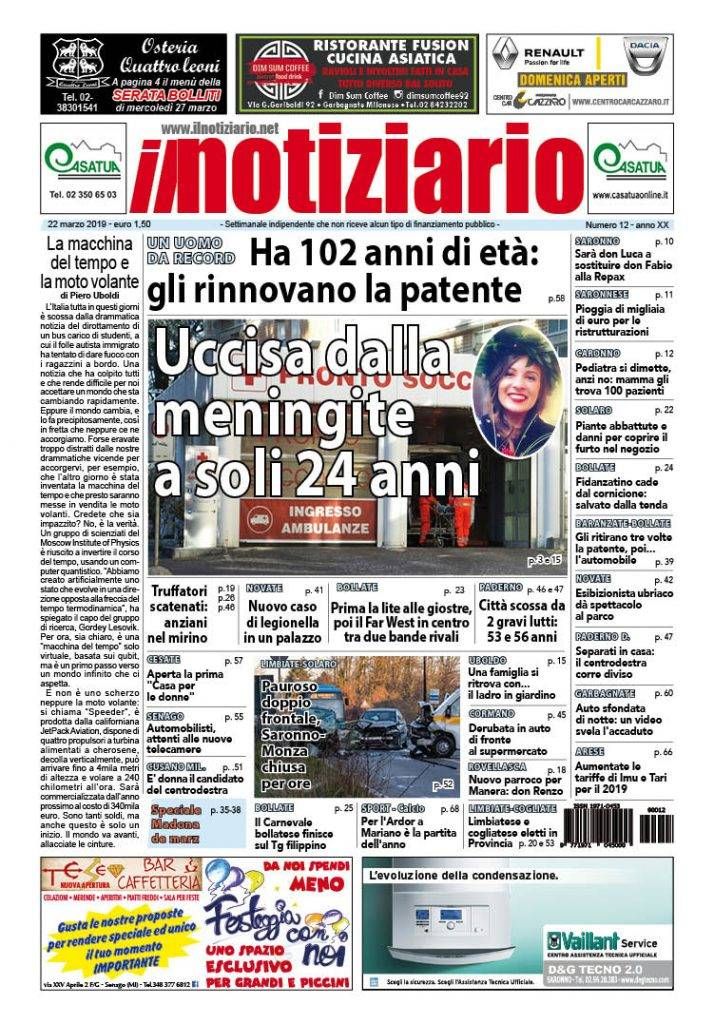 prima pagina notiziario