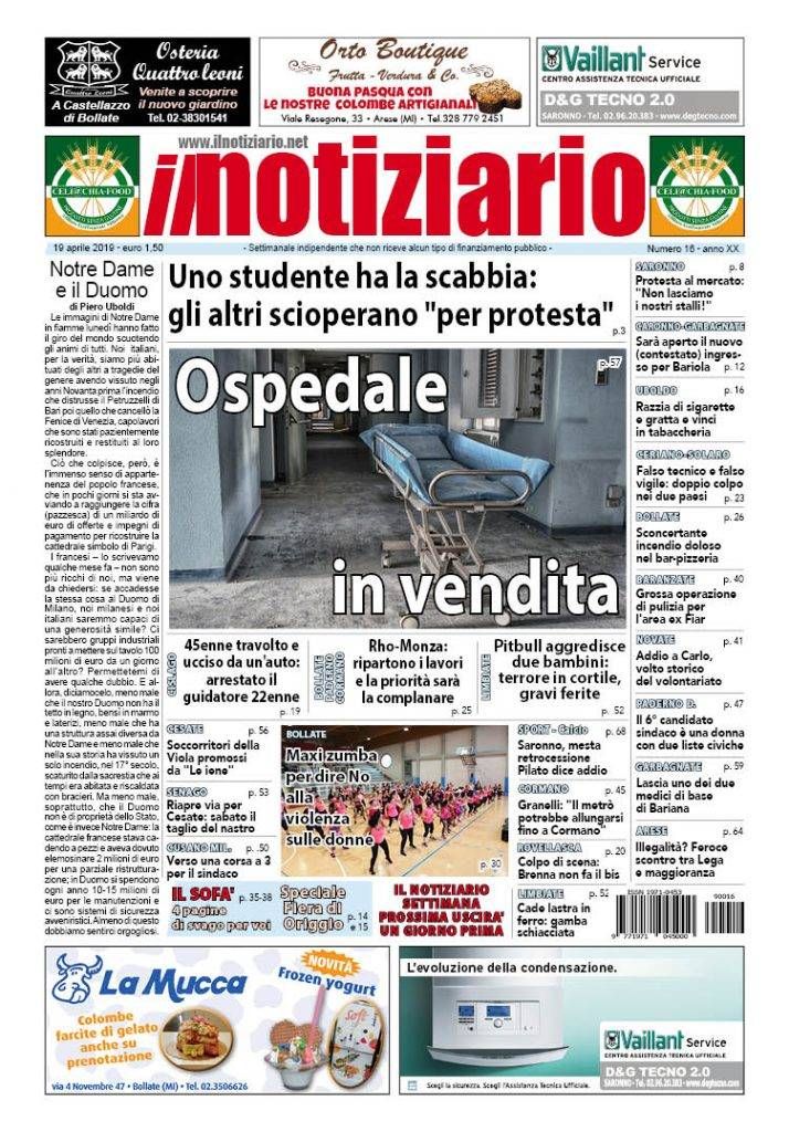 L’ospedale in vendita; scabbia a scuola, gli studenti in sciopero – ANTEPRIMA prima pagina Notiziario