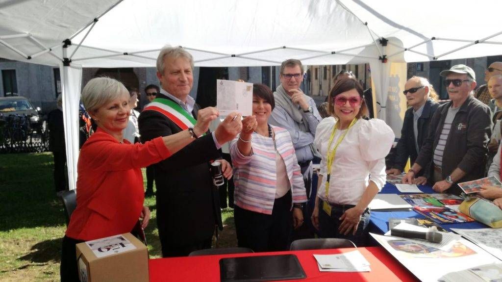 150 anni per l’unione di Caronno con Pertusella il primo annullo postale 2 1024x575