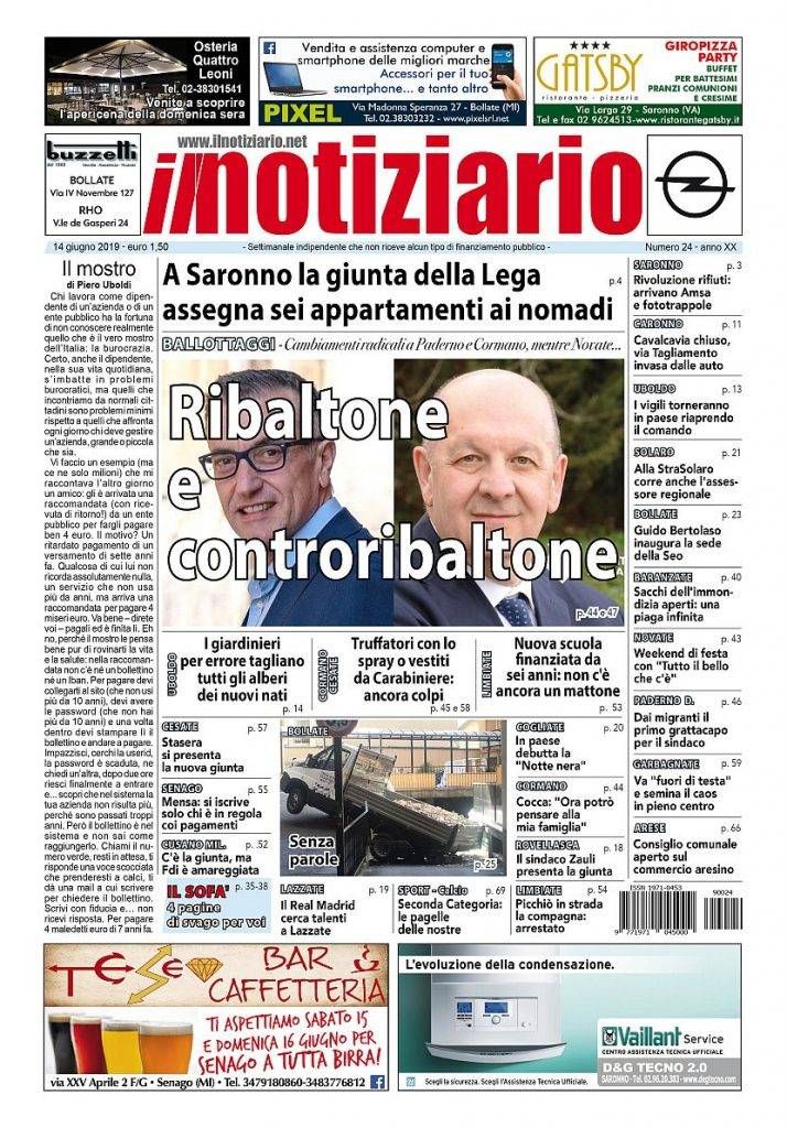 prima pagina notiziario