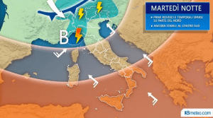 meteo freddo temporali in arrivo