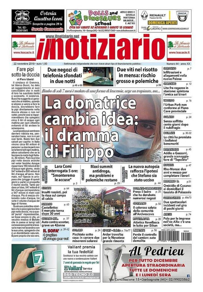 PRIMA PAGINA NOTIZIARIO