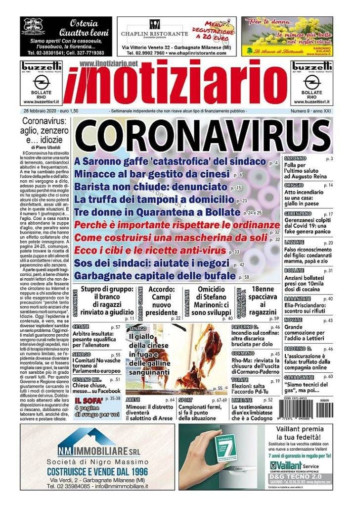 prima pagina notiziario