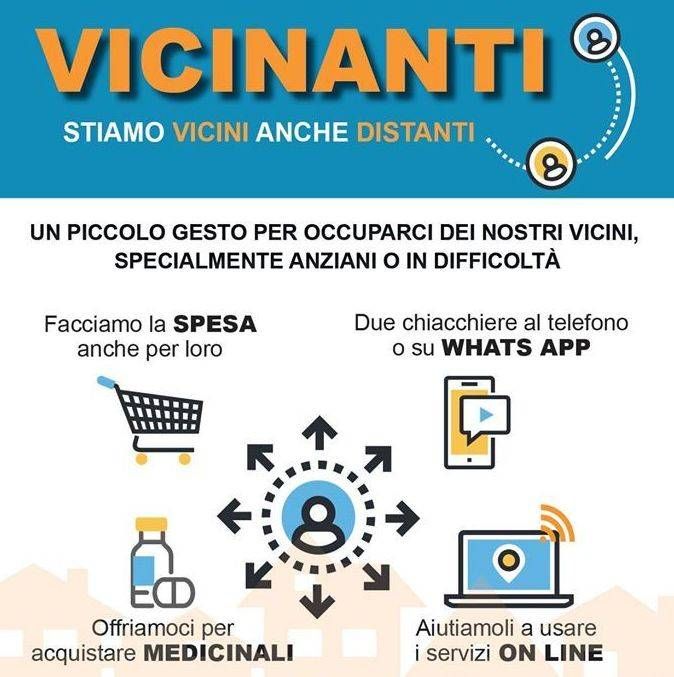 Vicinanti, campagna di Comuni Insieme per essere vicini stando distanti vicinanti