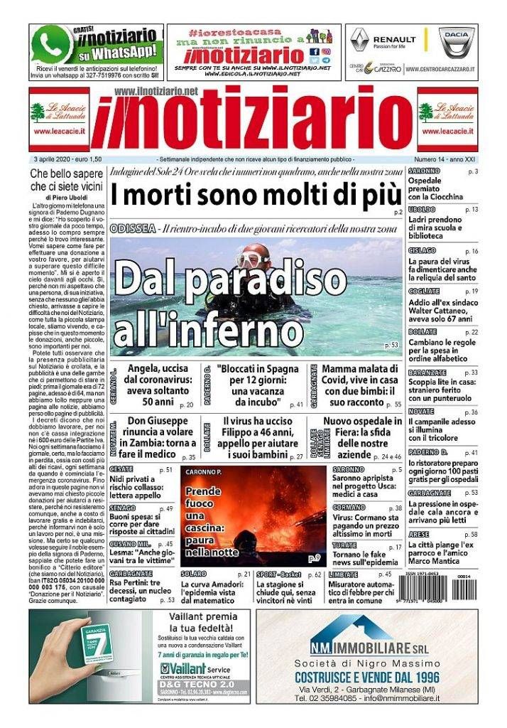 prima pagina notiziario