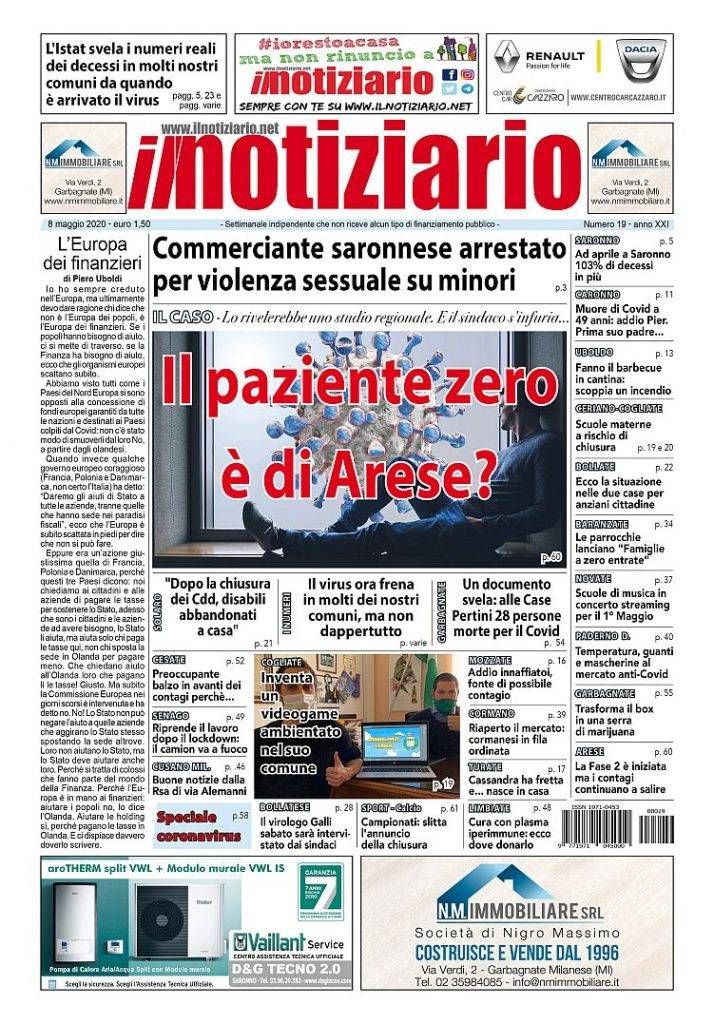 prima pagina notiziario