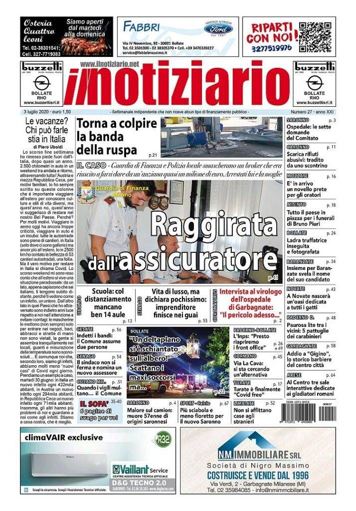 prima pagina notiziario