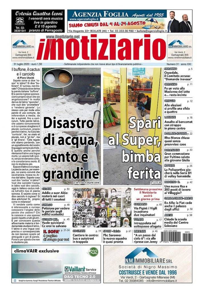prima pagina notiziario
